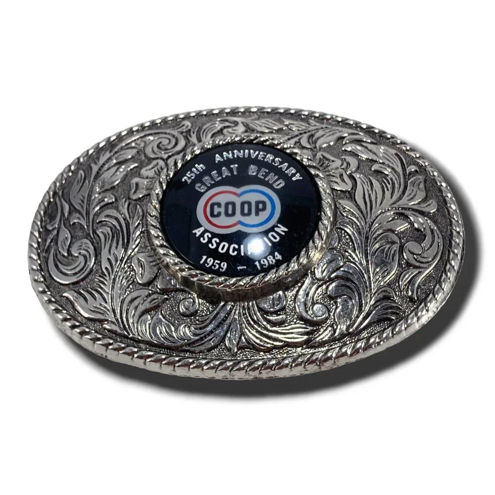 Belt Buckle COOP 25th Anniversary‎ Great Bend Association 1959-1984 Serial #873